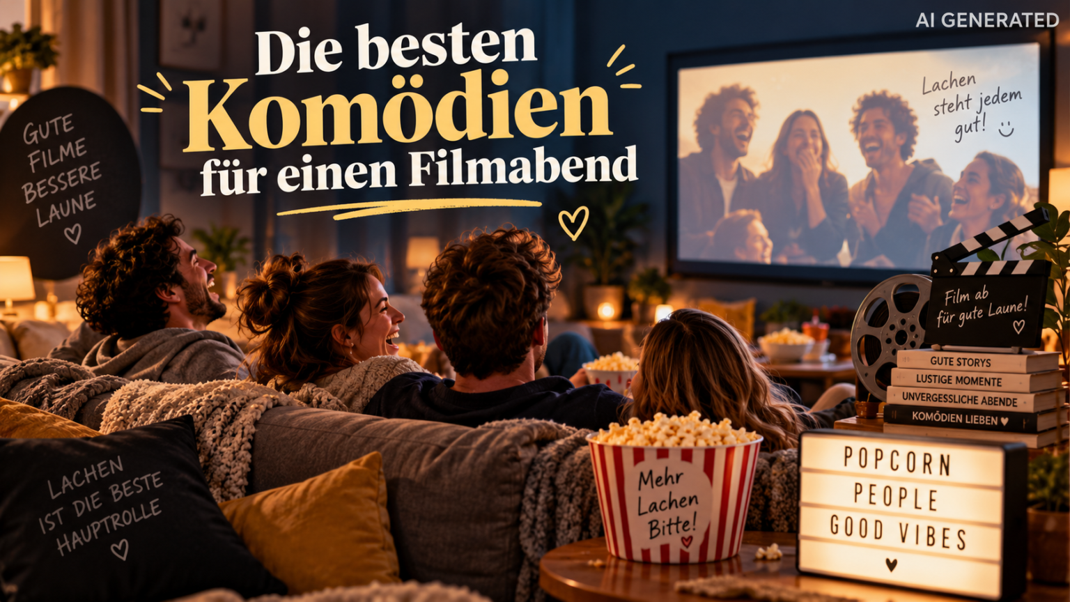 Die besten Komödien für einen Filmabend: 12 lustige Filme für Freunde, Paare und Klassiker-Fans Die besten Komödien für einen Filmabend